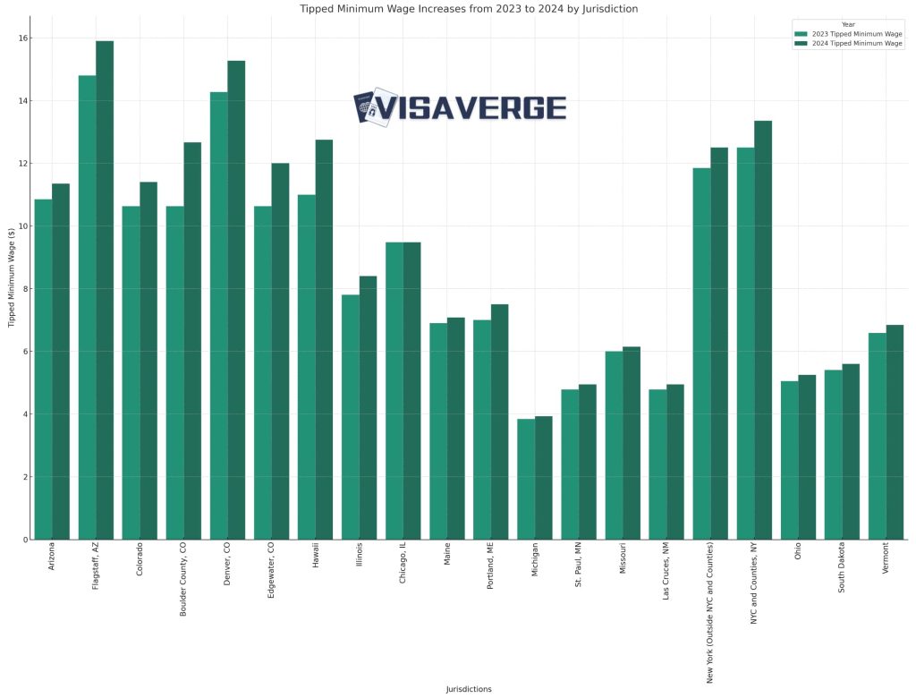 2024 State and Local Minimum Wage Increases: What Employers Need to Know - VisaVerge Tipped Minimum Wage Compliance for Employers in 2024