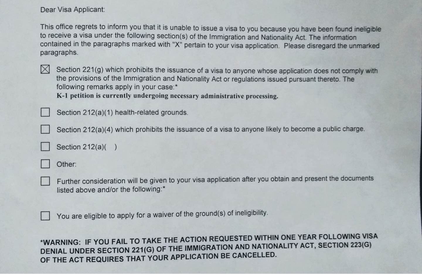 Understanding 221G: Types of Visas and Refusal Reasons Understanding 221G: Types of Visas and Refusal Reasons