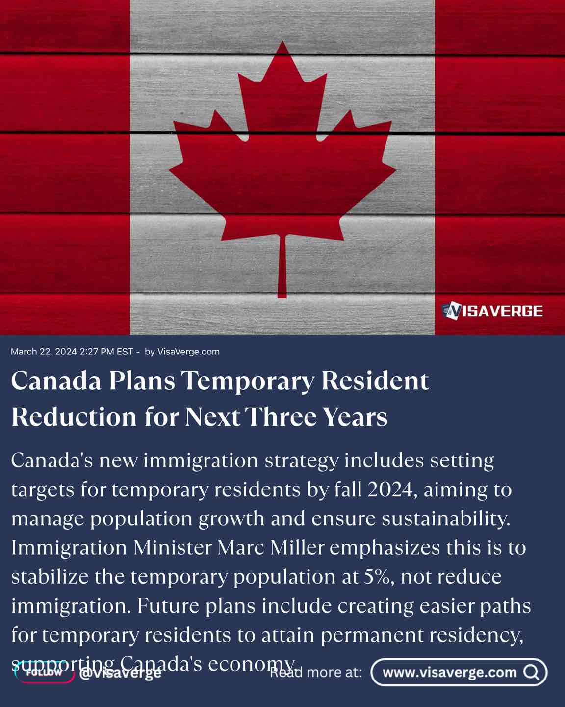 Canada Plans Temporary Resident Reduction for Next Three Years Canada Plans Temporary Resident Reduction for Next Three Years