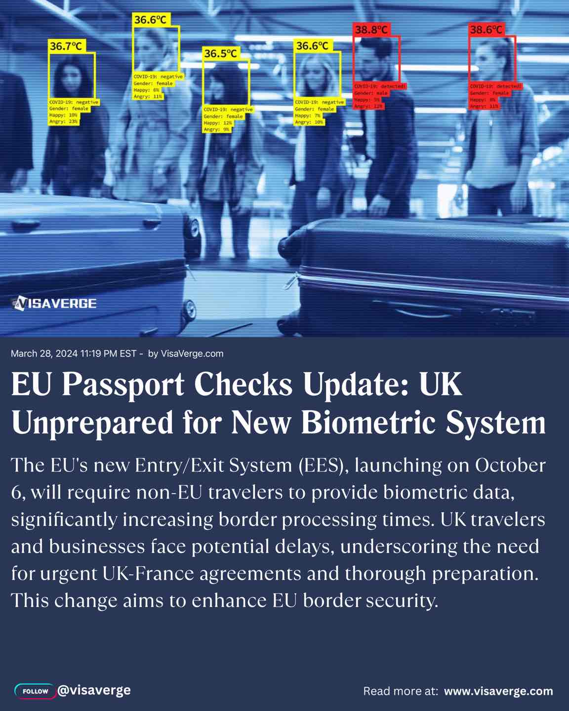 EU Passport Checks Update: UK Unprepared for New Biometric System
