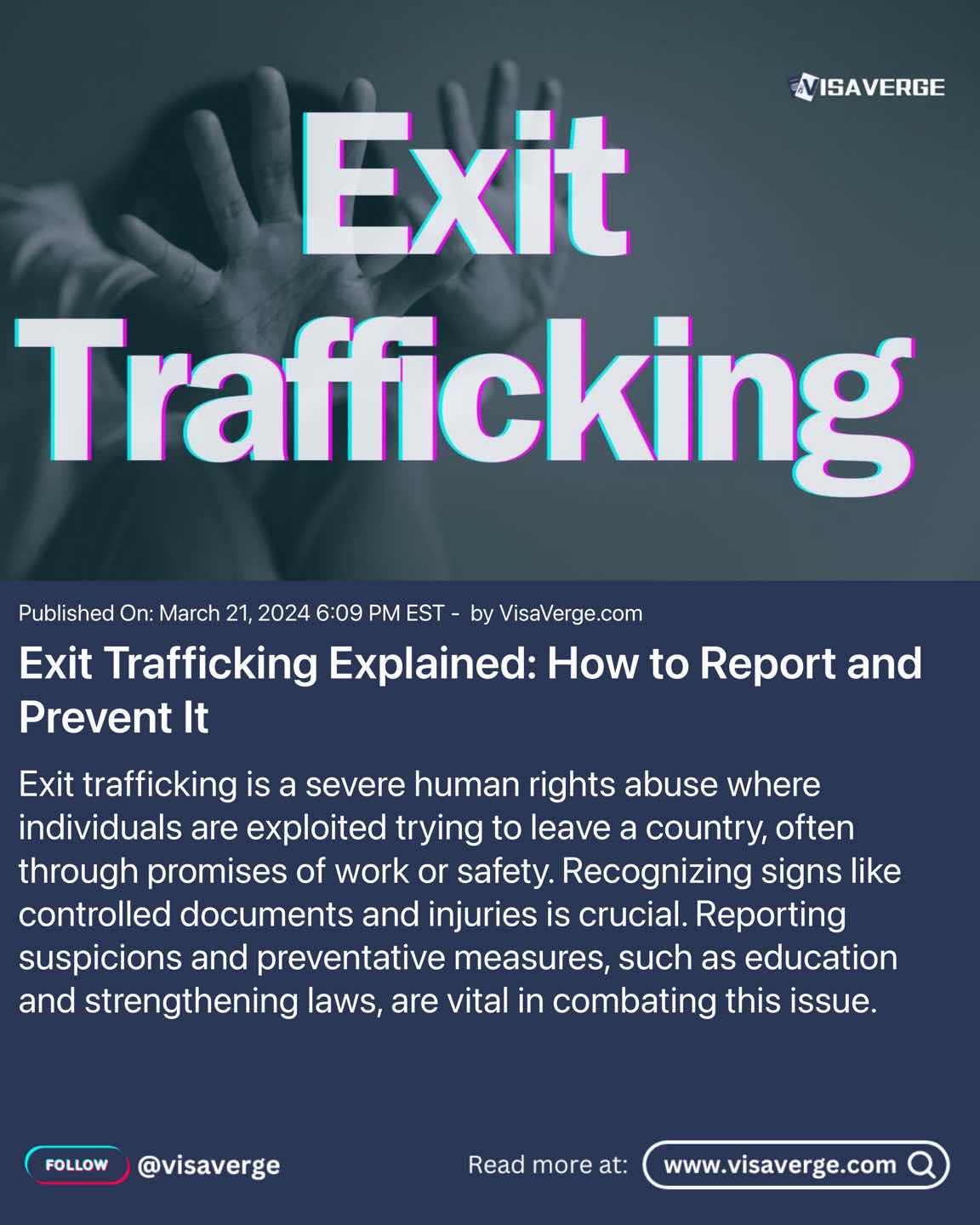 Exit Trafficking Explained: How to Report and Prevent It Exit Trafficking Explained: How to Report and Prevent It