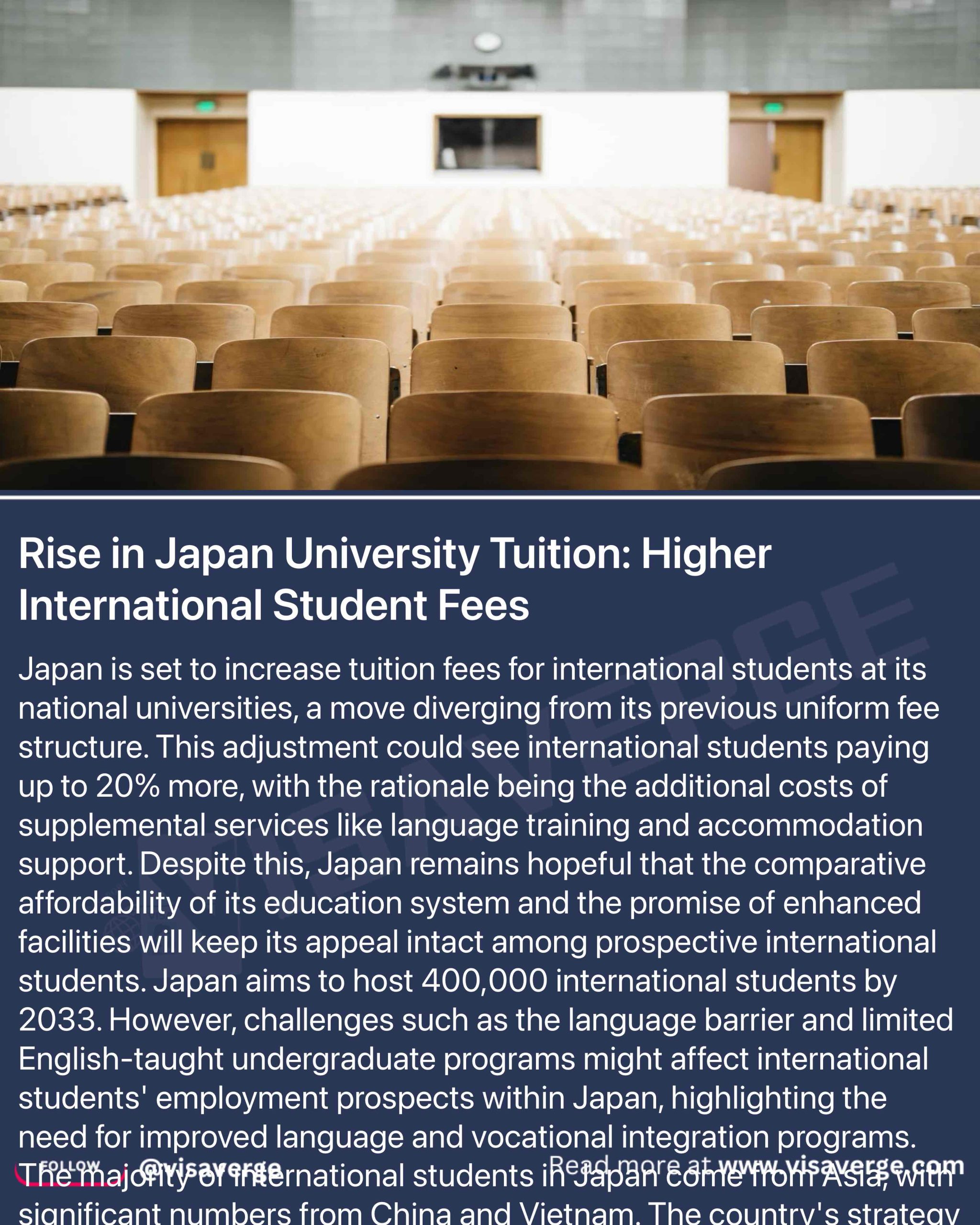 Rise in Japan University Tuition: Higher International Student Fees - VisaVerge Rise in Japan University Tuition: Higher International Student Fees