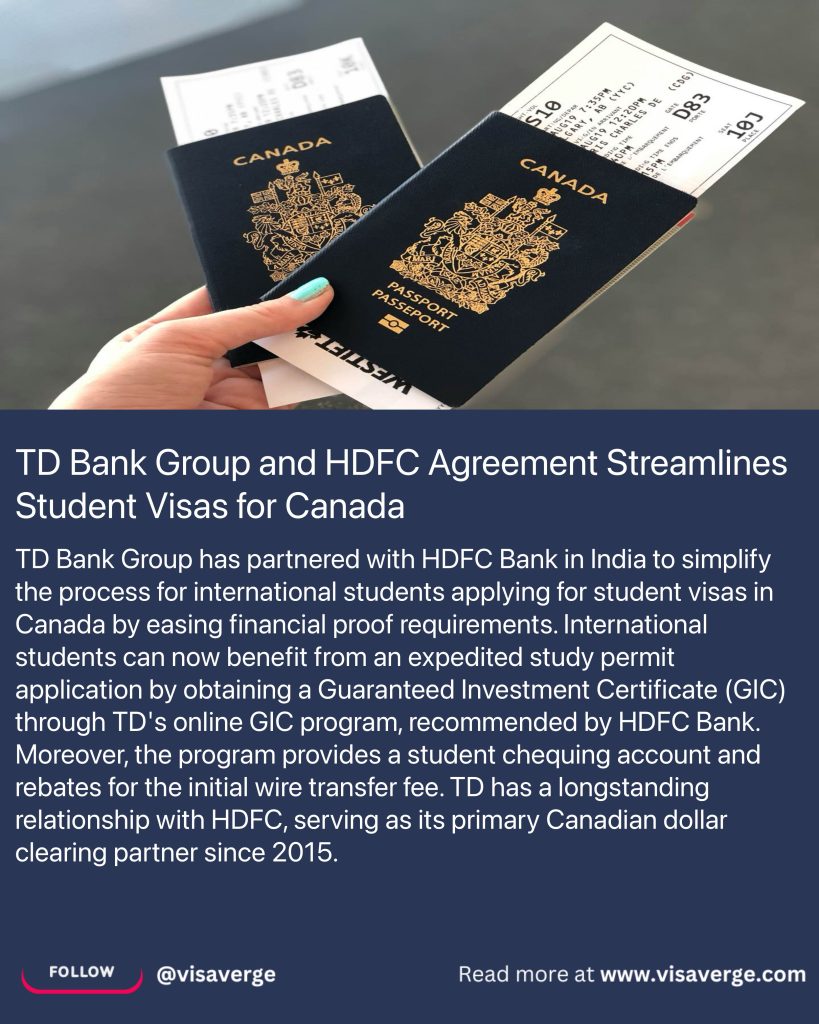 TD Bank Group and HDFC Agreement Streamlines Student Visas for Canada - VisaVerge image 2 - VisaVerge