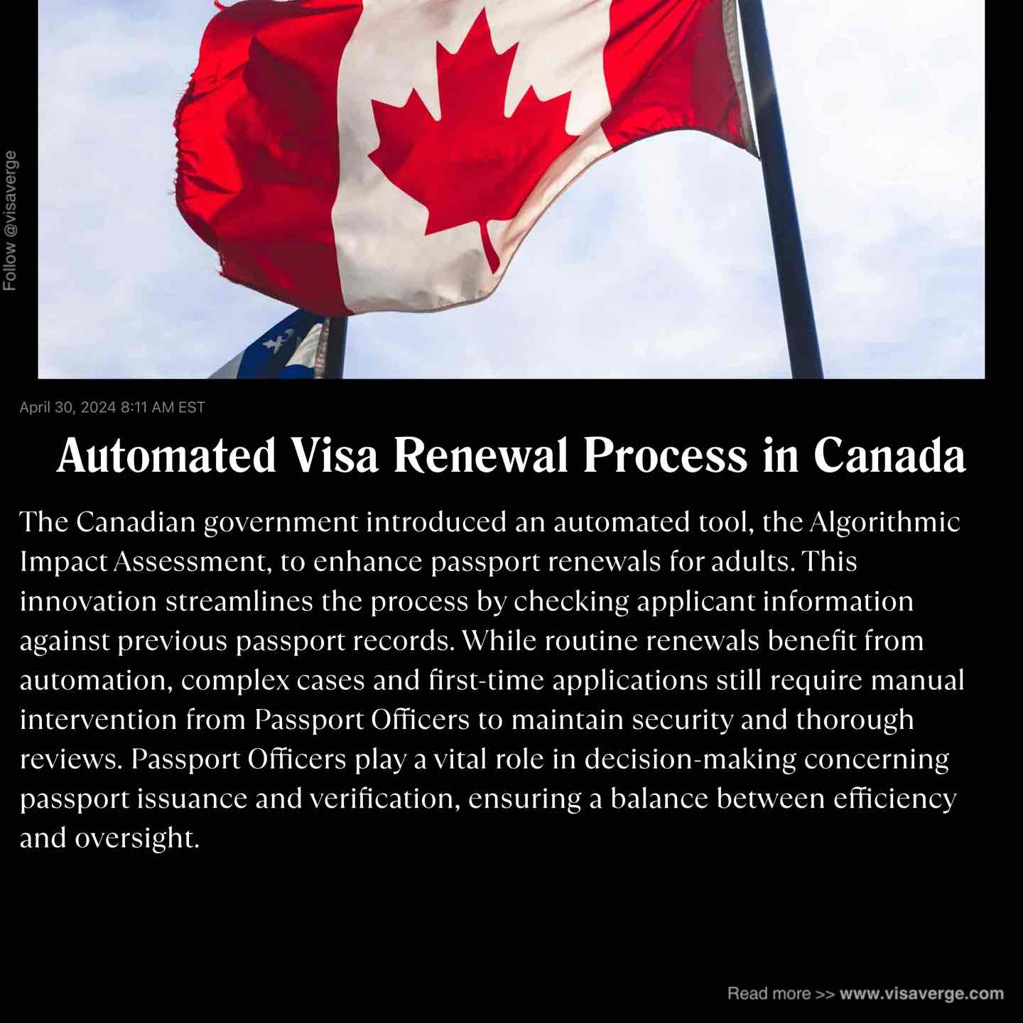 Automated Visa Renewal Process in Canada Automated Visa Renewal Process in Canada