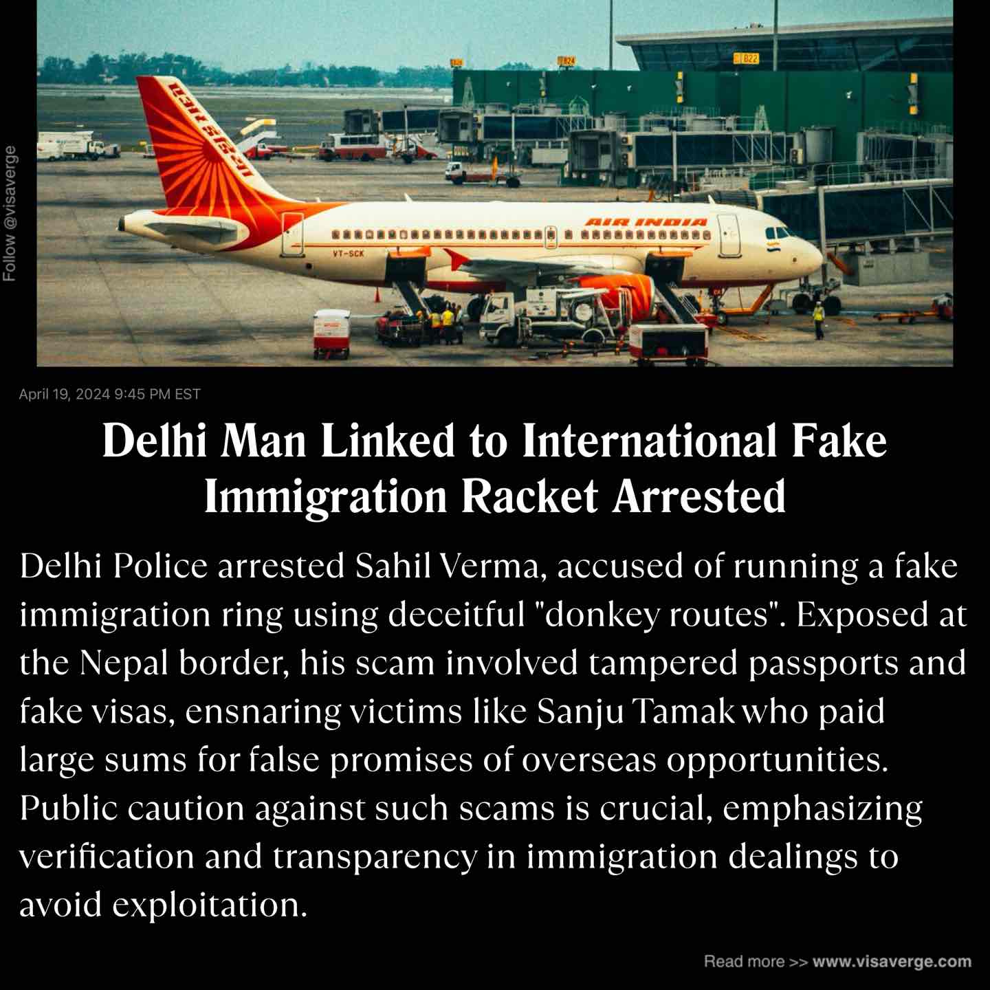 Delhi Man Linked to International Fake Immigration Racket Arrested Delhi Man Linked to International Fake Immigration Racket Arrested