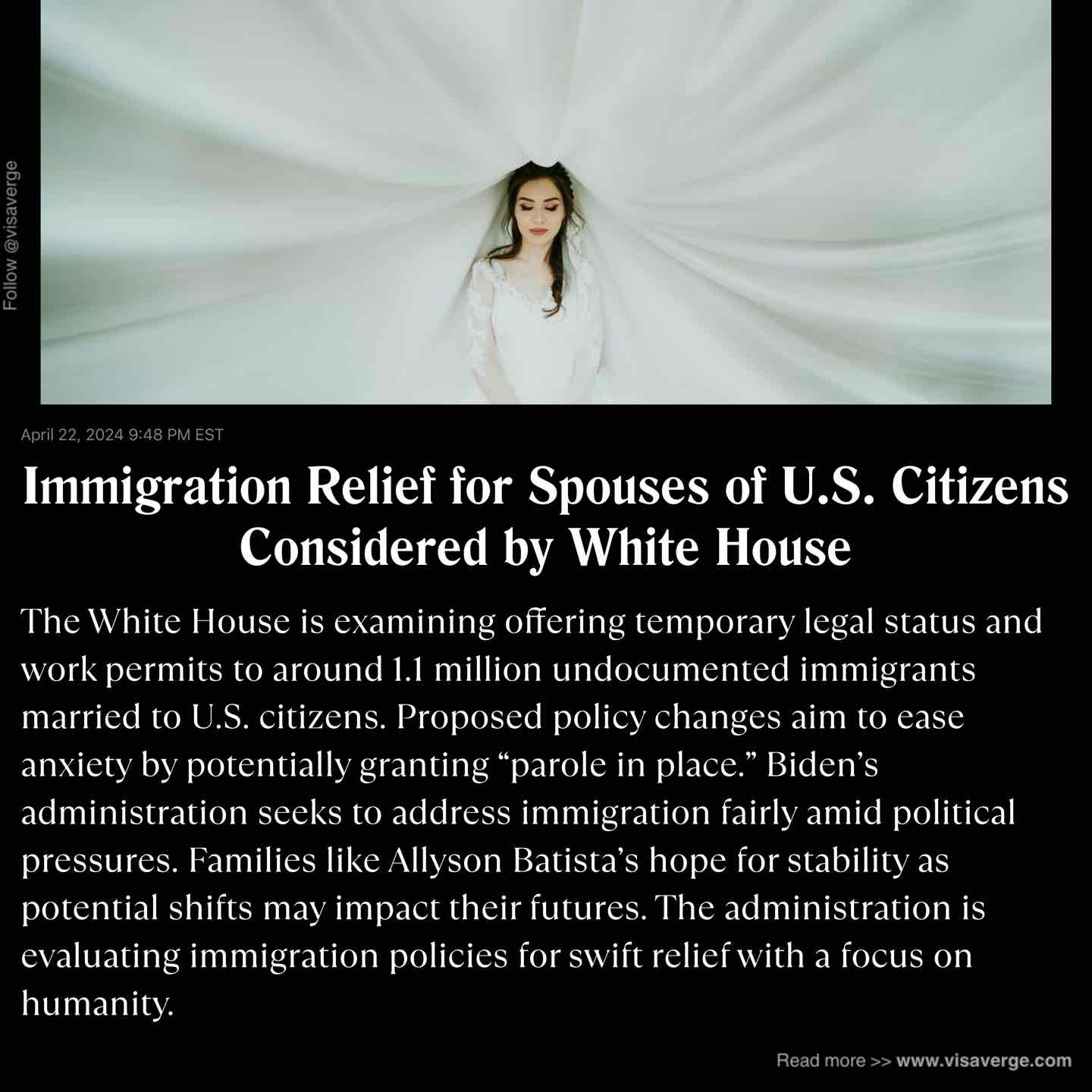 Immigration Relief for Spouses of U.S. Citizens Considered by White House Immigration Relief for Spouses of U.S. Citizens Considered by White House
