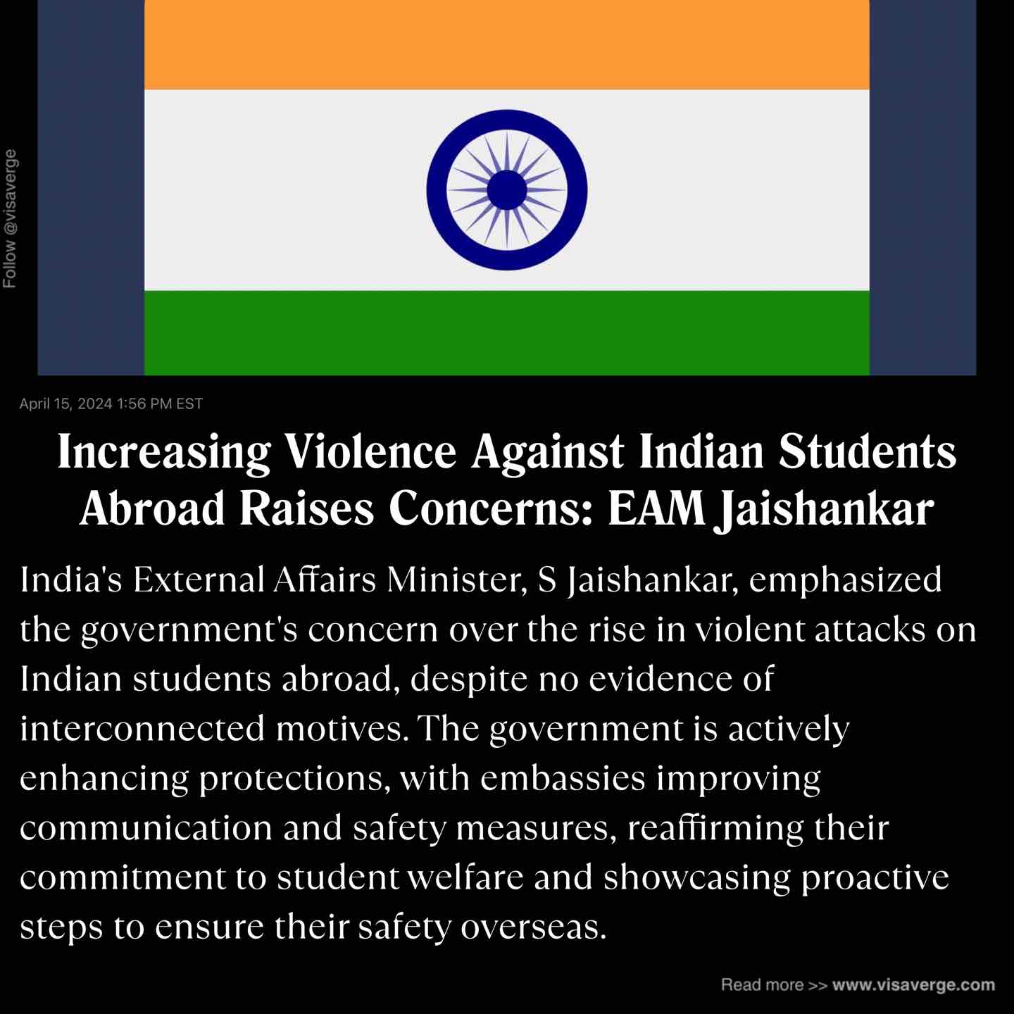 Increasing Violence Against Indian Students Abroad Raises Concerns: EAM Jaishankar Increasing Violence Against Indian Students Abroad Raises Concerns: EAM Jaishankar