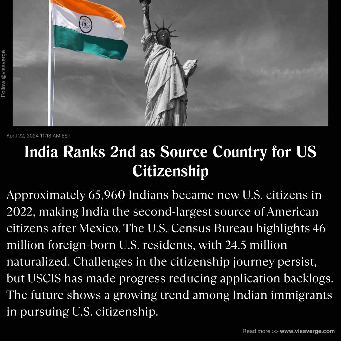 India Ranks 2nd as Source Country for US Citizenship India Ranks 2nd as Source Country for US Citizenship
