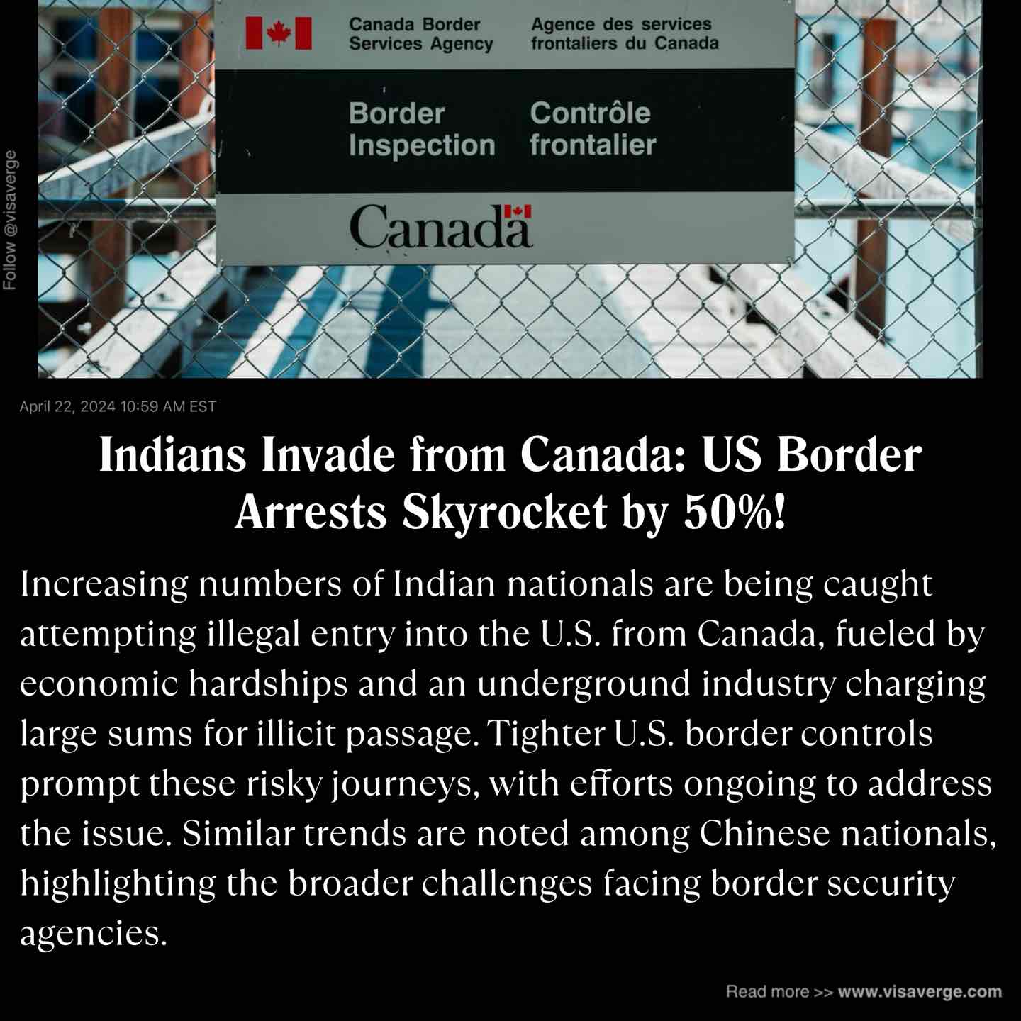 Indians Invade from Canada: US Border Arrests Skyrocket by 50%!