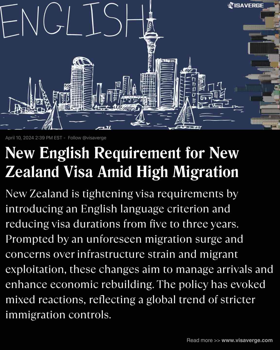 New English Requirement for New Zealand Visa Amid High Migration New English Requirement for New Zealand Visa Amid High Migration