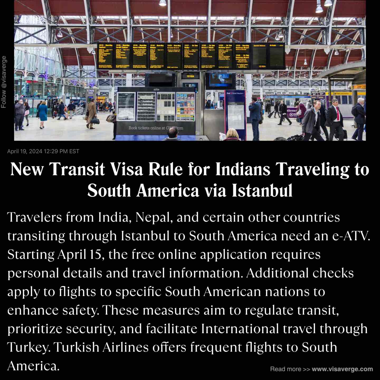 New Transit Visa Rule for Indians Traveling to South America via Istanbul New Transit Visa Rule for Indians Traveling to South America via Istanbul