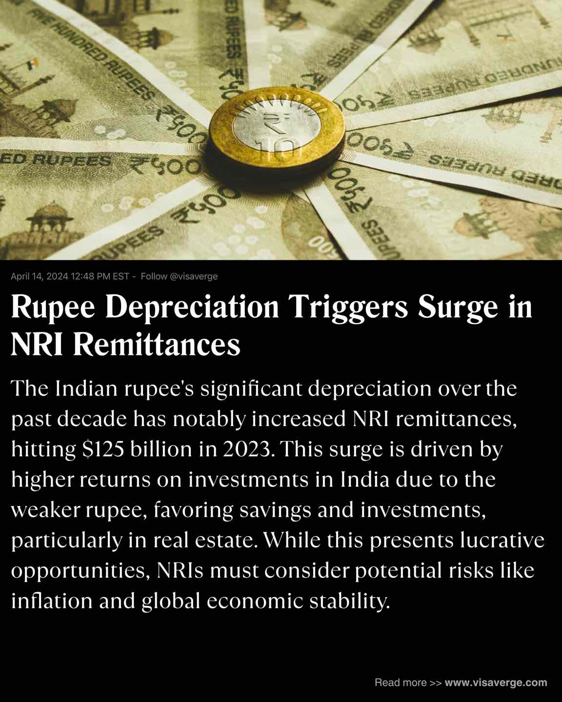 Rupee Depreciation Triggers Surge in NRI Remittances Rupee Depreciation Triggers Surge in NRI Remittances