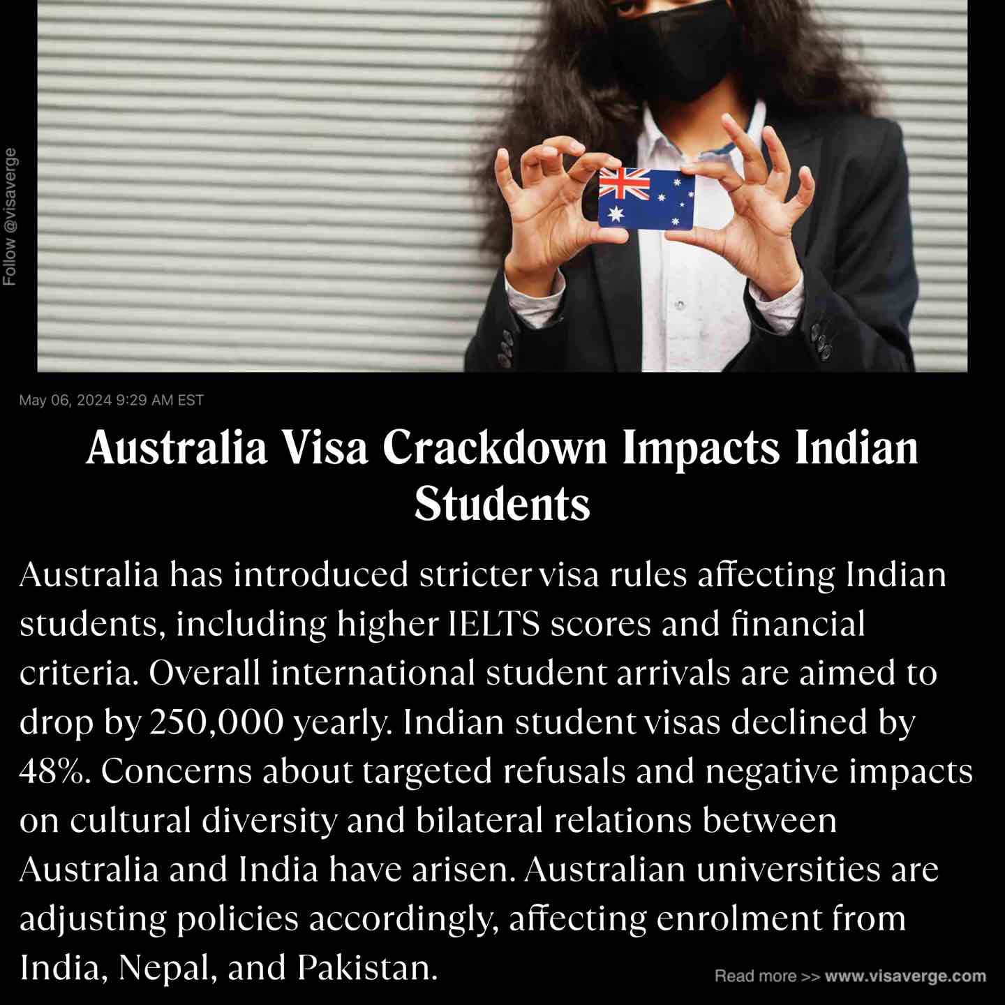 Australia Visa Crackdown Impacts Indian Students