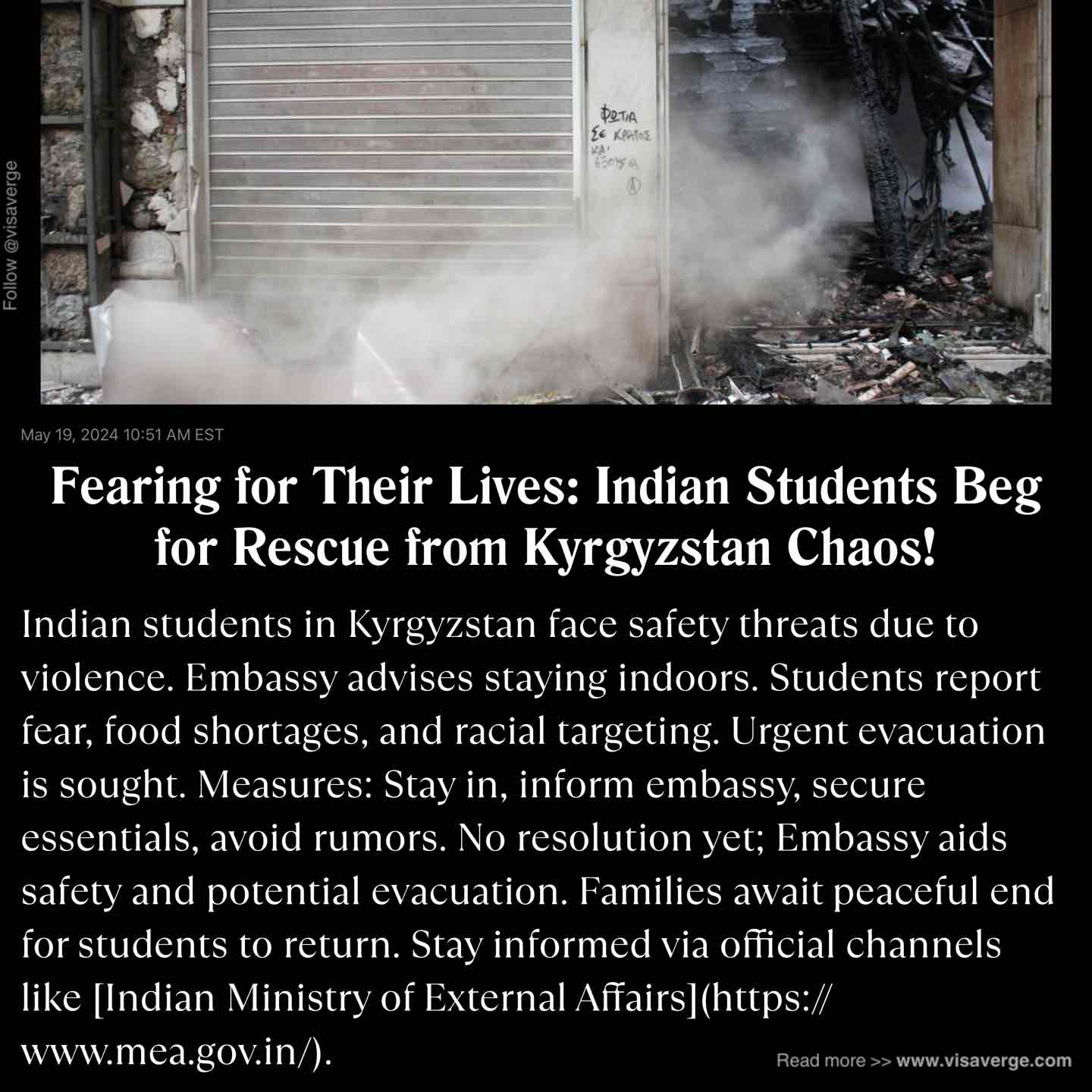 Fearing for Their Lives: Indian Students Beg for Rescue from Kyrgyzstan Chaos! Fearing for Their Lives: Indian Students Beg for Rescue from Kyrgyzstan Chaos!