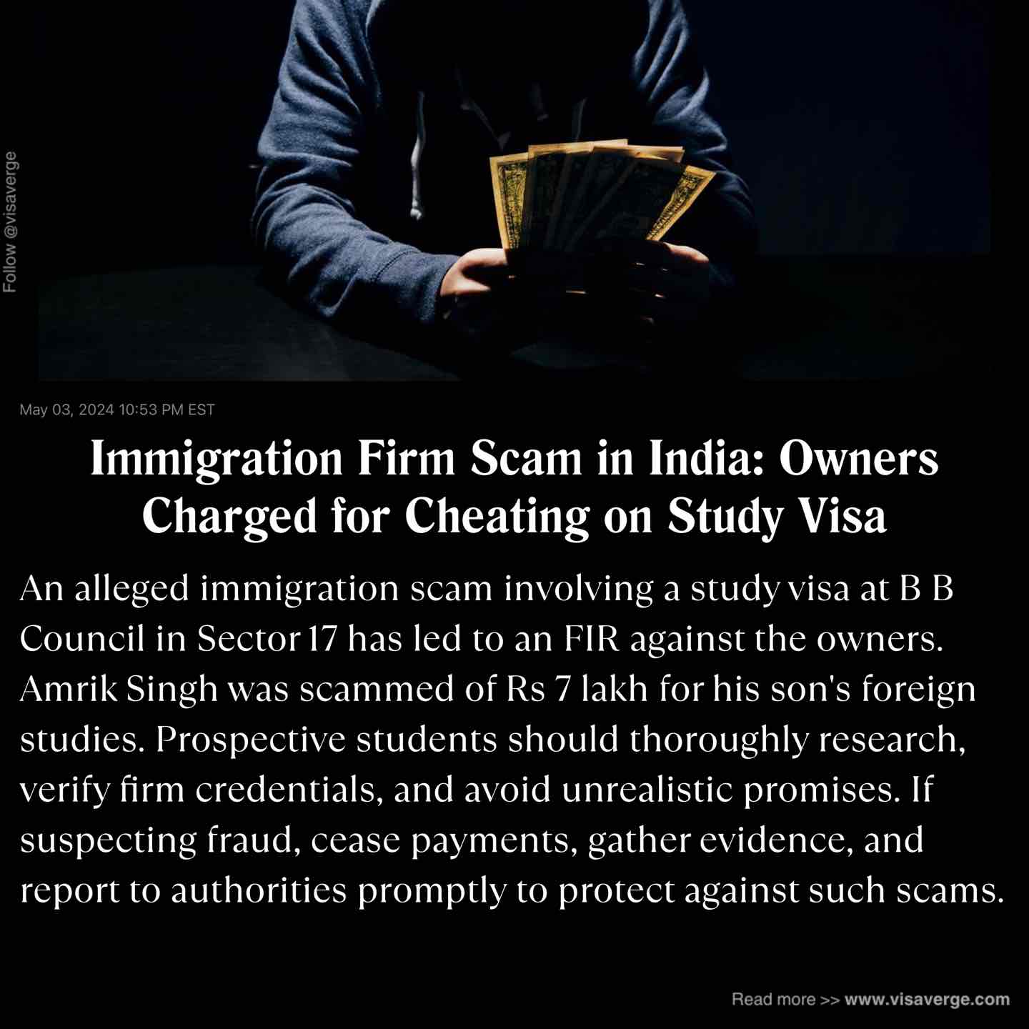 Immigration Firm Scam in India: Owners Charged for Cheating on Study Visa Immigration Firm Scam in India: Owners Charged for Cheating on Study Visa