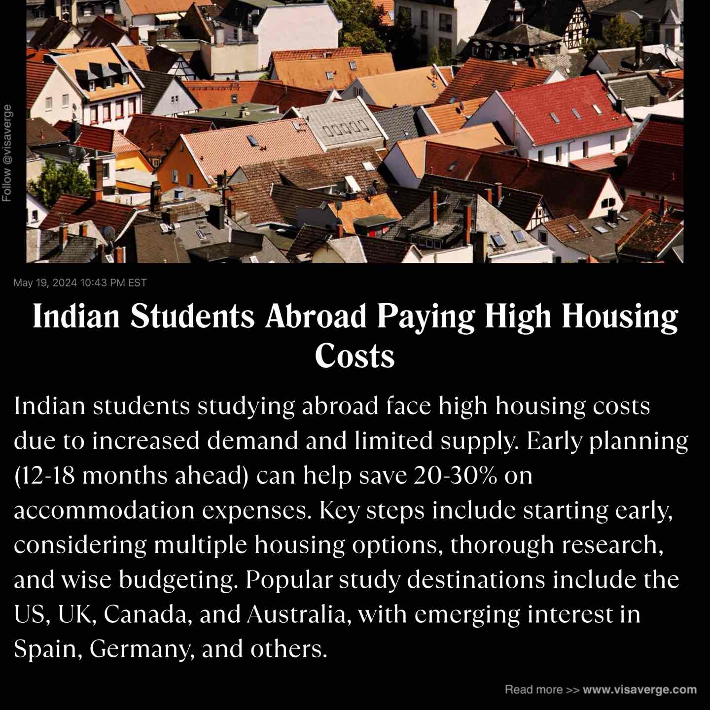 Indian Students Abroad Paying High Housing Costs Indian Students Abroad Paying High Housing Costs