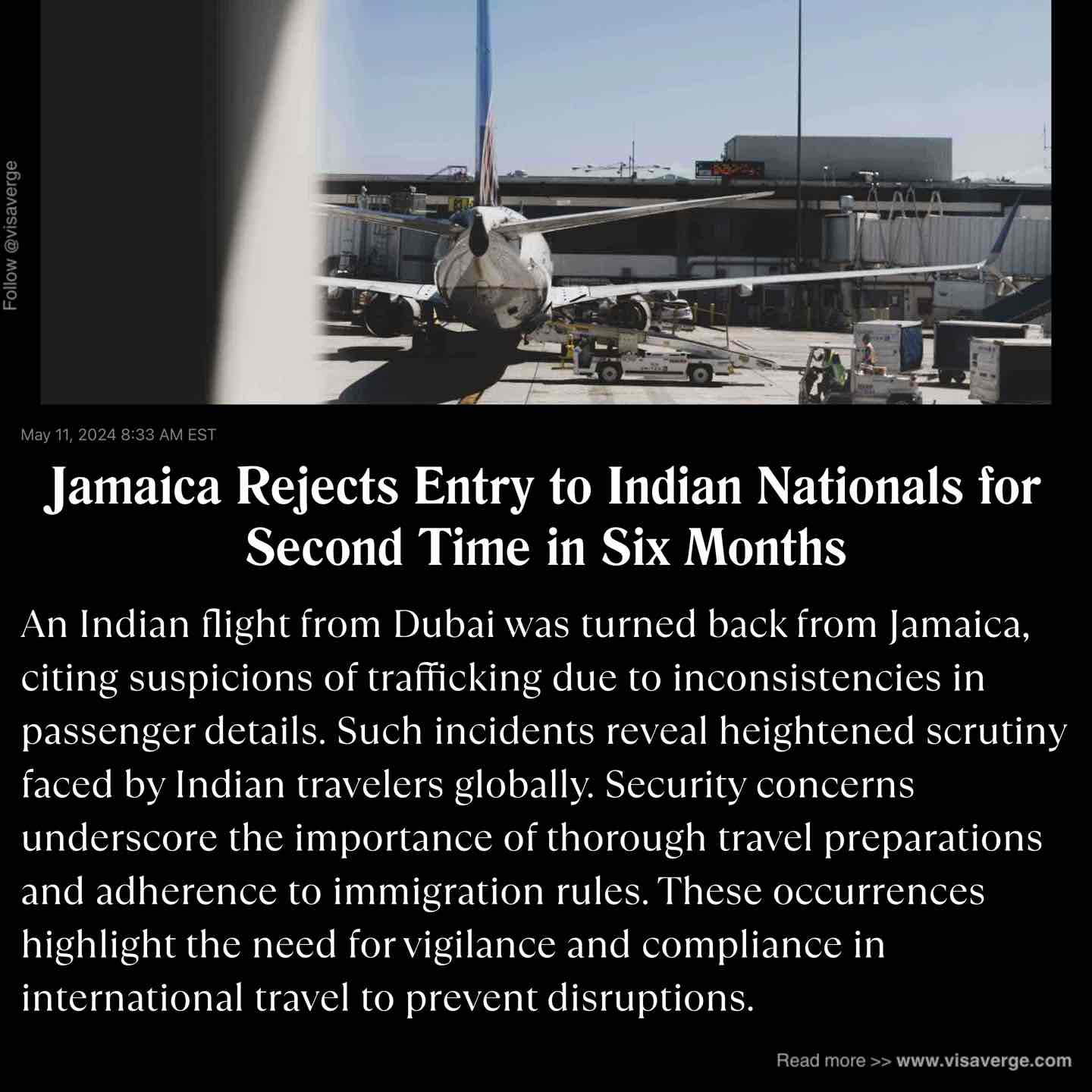 Jamaica Rejects Entry to Indian Nationals for Second Time in Six Months