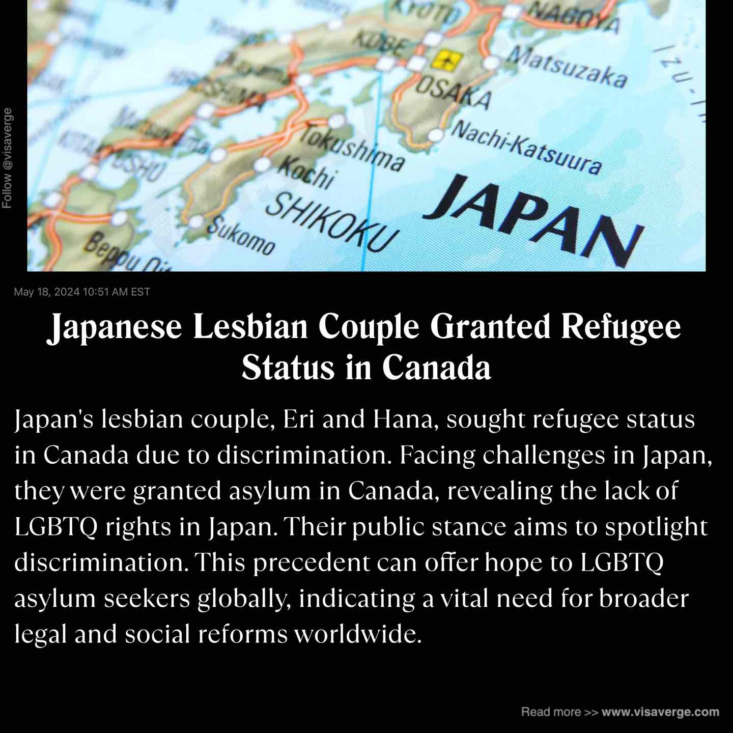 Japanese Lesbian Couple Granted Refugee Status in Canada