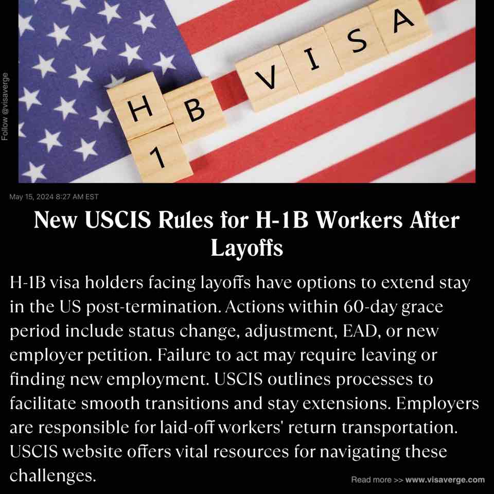 New USCIS Rules for H-1B Workers After Layoffs New USCIS Rules for H-1B Workers After Layoffs