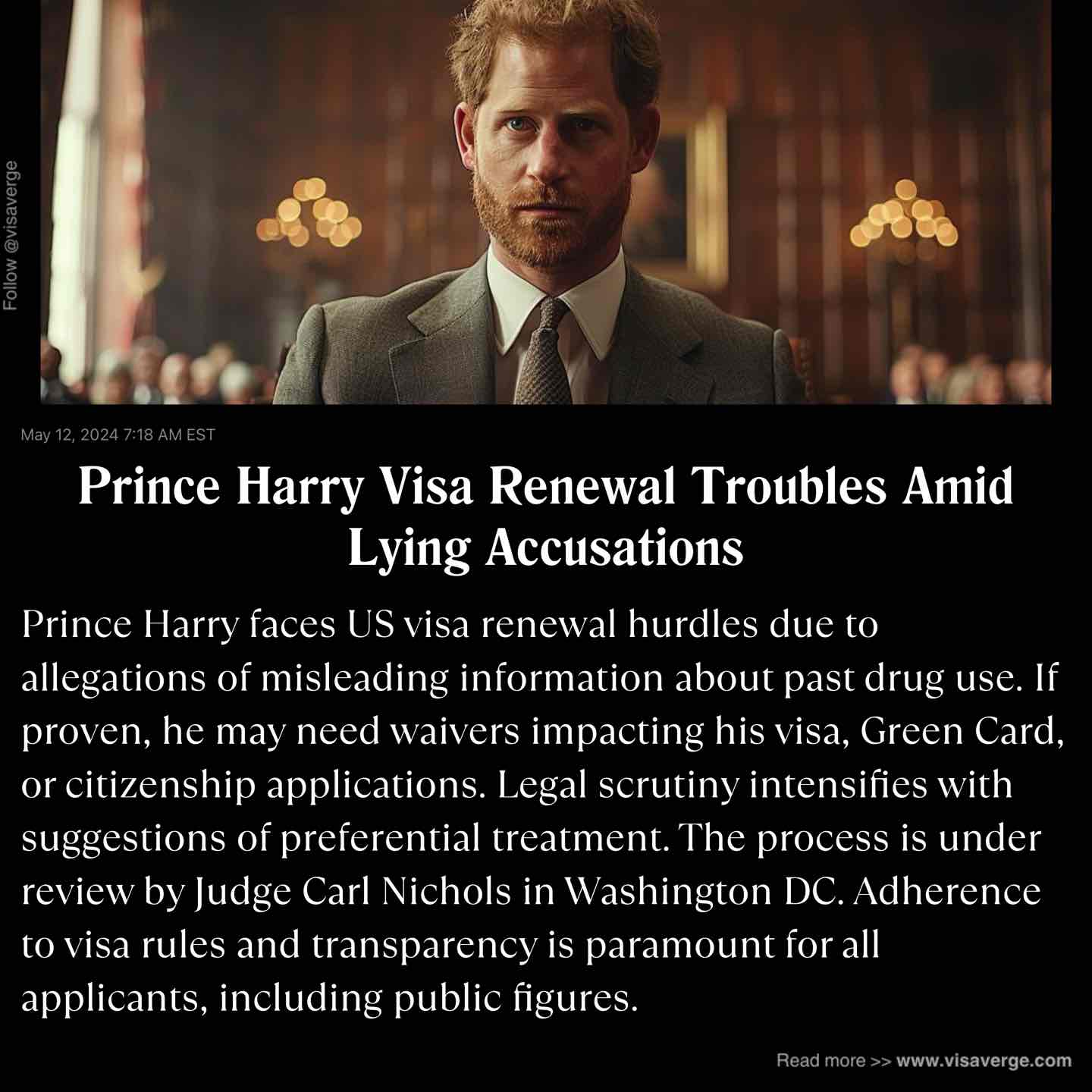 Prince Harry Visa Renewal Troubles Amid Lying Accusations Prince Harry Visa Renewal Troubles Amid Lying Accusations