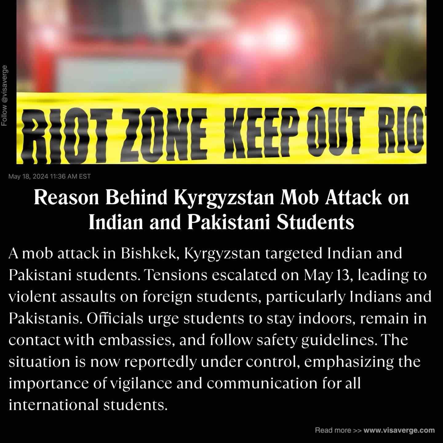 Reason Behind Kyrgyzstan Mob Attack on Indian and Pakistani Students