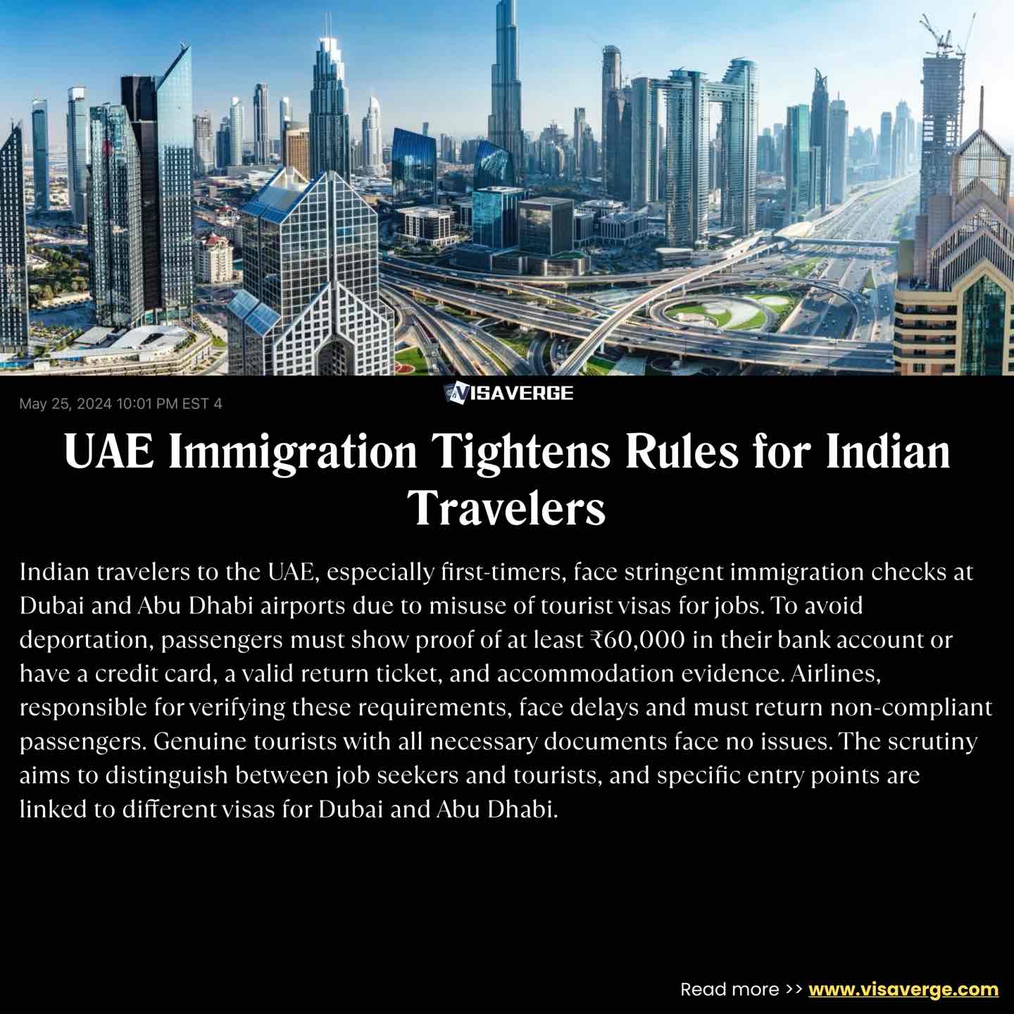 UAE Immigration Tightens Rules for Indian Travelers UAE Immigration Tightens Rules for Indian Travelers