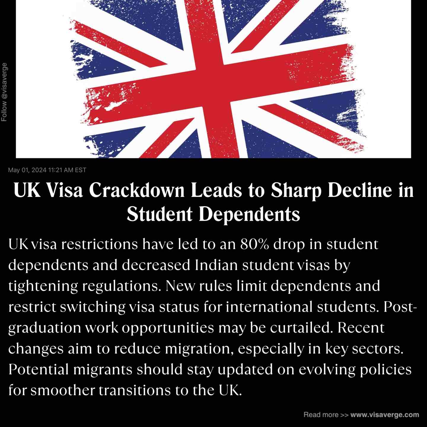 UK Visa Crackdown Leads to Sharp Decline in Student Dependents UK Visa Crackdown Leads to Sharp Decline in Student Dependents