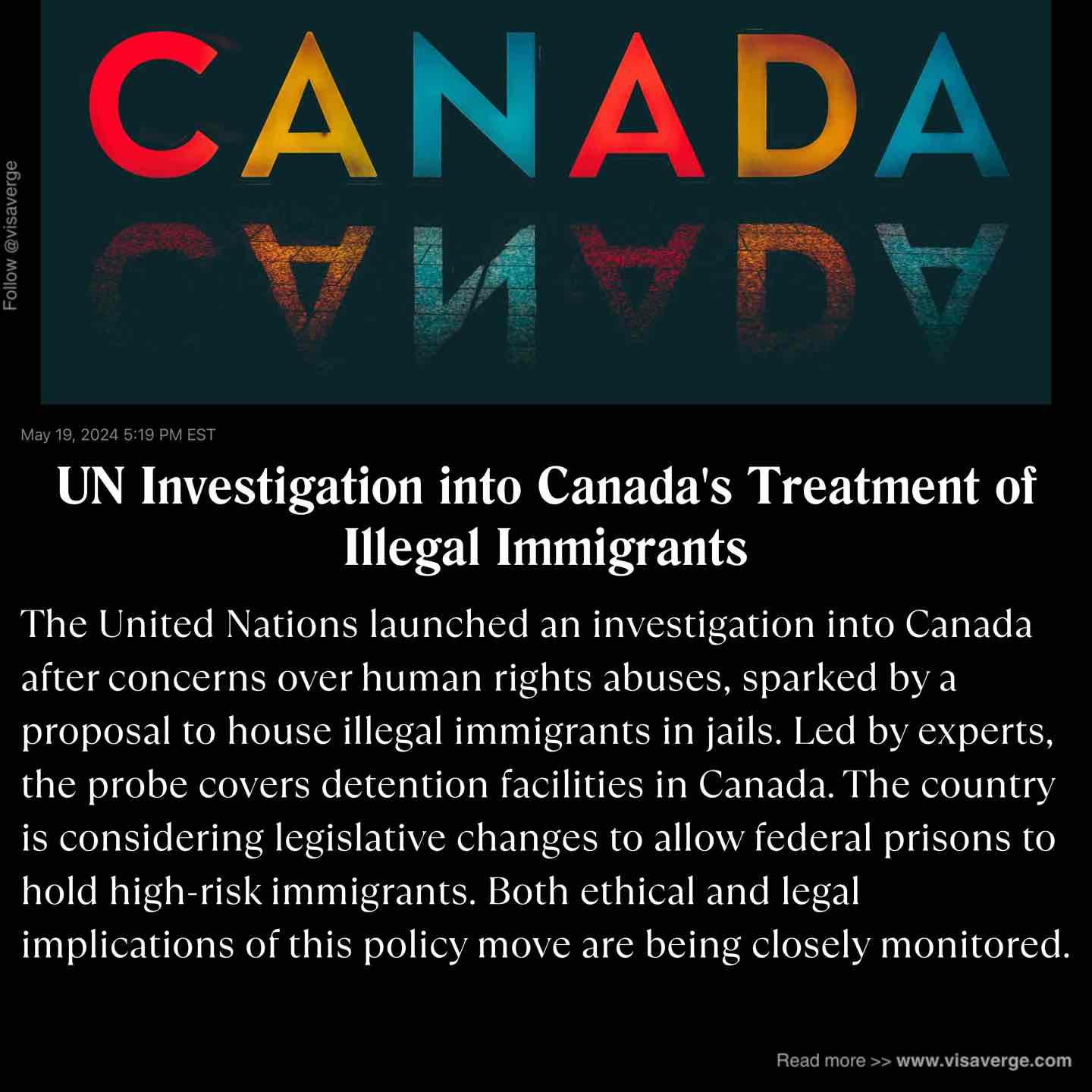 UN Investigation into Canada's Treatment of Illegal Immigrants UN Investigation into Canada's Treatment of Illegal Immigrants