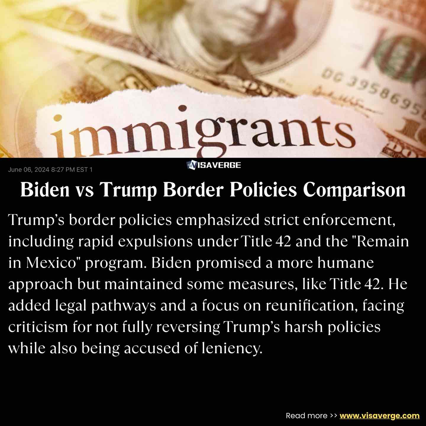 Biden vs Trump Border Policies Comparison Biden vs Trump Border Policies Comparison