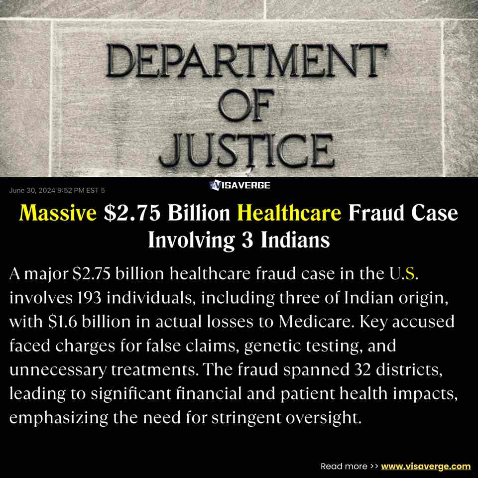 Massive $2.75 Billion Healthcare Fraud Case Involving 3 Indians Massive $2.75 Billion Healthcare Fraud Case Involving 3 Indians