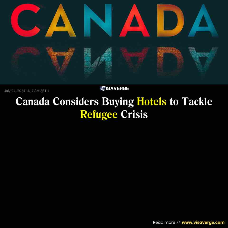 Canada Considers Buying Hotels to Tackle Refugee Crisis Canada Considers Buying Hotels to Tackle Refugee Crisis