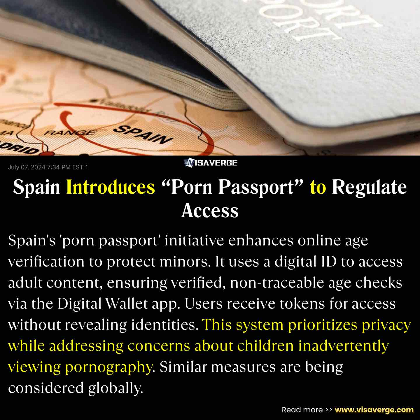 Spain Introduces “Porn Passport” to Regulate Access