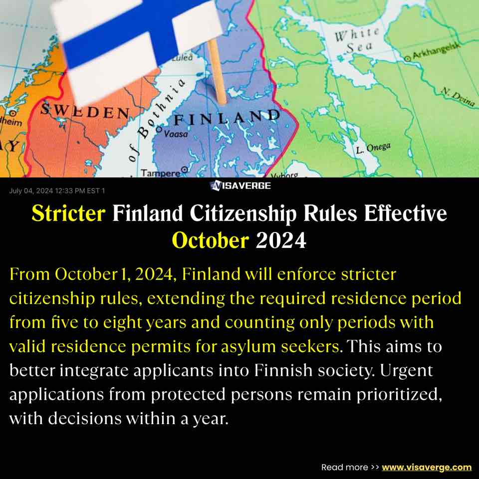 Stricter Finland Citizenship Rules Effective October 2024