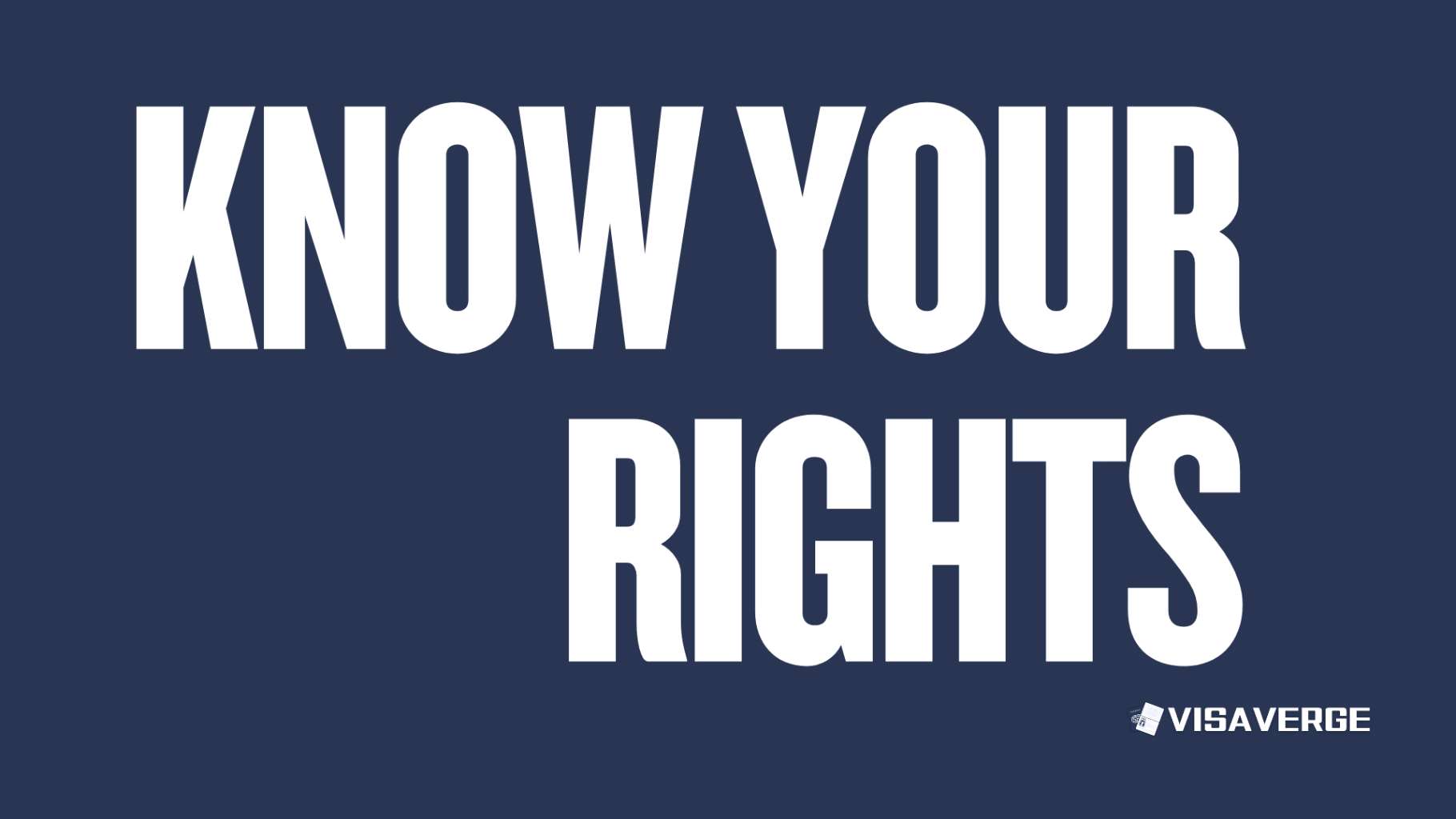 Tom Homan Criticizes Immigrants for Using “Know Your Rights” Campaigns Tom Homan Criticizes Immigrants for Using “Know Your Rights” Campaigns