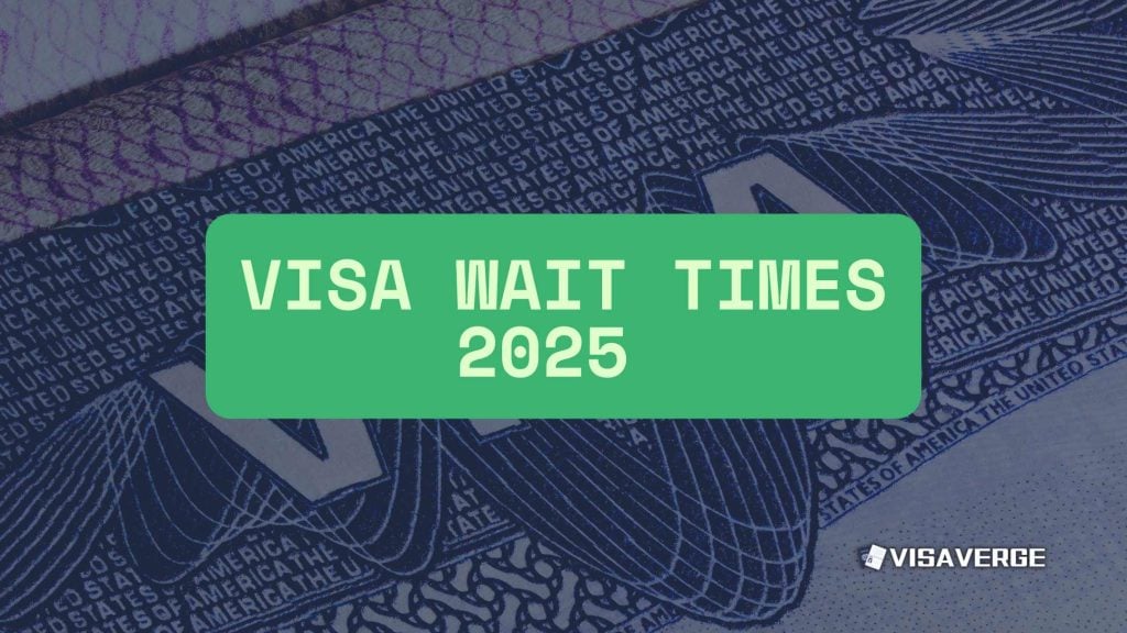 Global U.S. Visa Appointment Wait Times – April 25, 2025 Update