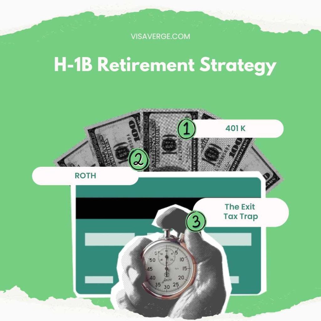 H-1B Retirement Strategy: 401(k), Roth IRA, and the Exit Tax Trap - VisaVerge H1B RETIREMENT