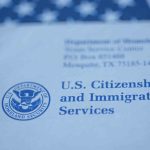 USCIS Official Letter on American Flag Background